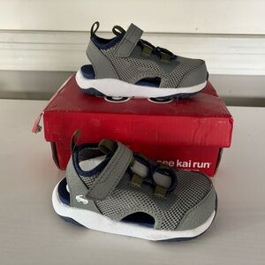 See Kai Run Gray and Blue Kids Sneakers